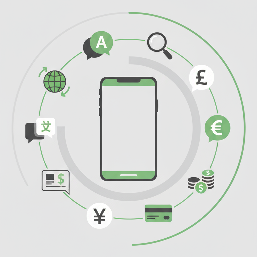 Jedan klik → Automatski prijevodi + multi-valutna podrška